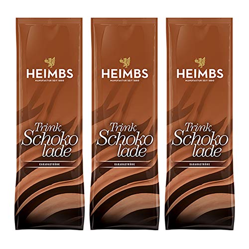HEIMBS Trinkschokolade Kakaogetränk,1000g, 3er Pack von Heimbs