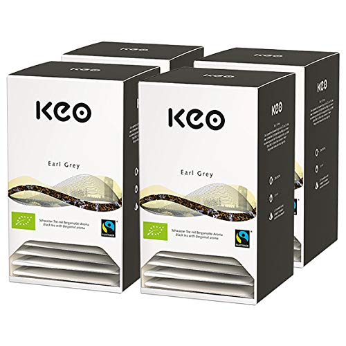 Keo Pyramide Earl Grey BIO/Fairtrade / 4er Pack