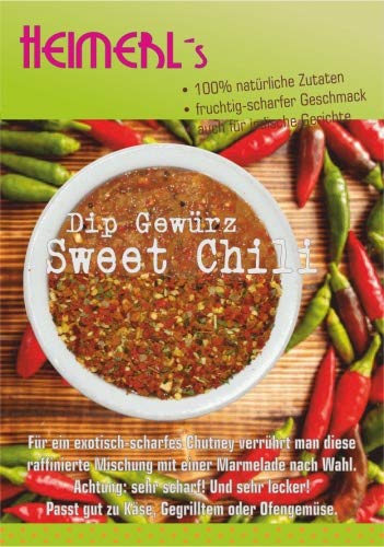 HEIMERLs Dip Sweet Chili - Scharfe indische Gewürzmischung für schnelles Chutney, Gewürz-Ketchup und Hähnchen Marinade von Heimerls Wild- und Heilpflanzen