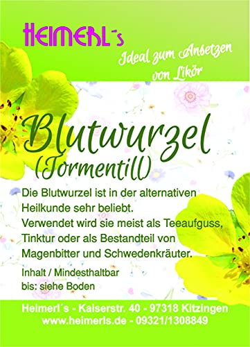HEIMERLs Blutwurzel geschnitten, 100g - zum Ansetzen von Likör und Schnaps HEIMERLs Blutwurzel geschnitten, 100g - zum Ansetzen von Likör und Schnaps von Heimerls Wild- und Heilpflanzen