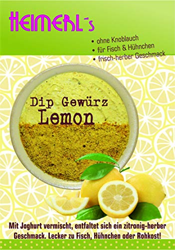 HEIMERLs Dip Gewürz Lemon mit Zitronenschalen - Gewürzzubereitung mit Meersalz, ohne Glutamatzusatz von Heimerls Wild- und Heilpflanzen