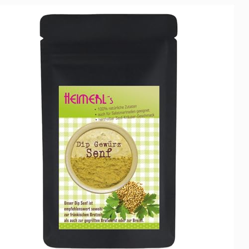 HEIMERLs Gewürz Dip Senf 80g - zum Herstellen von Grilldips, Brotaufstrich und für Salatdressings geeignet von Heimerls Wild- und Heilpflanzen