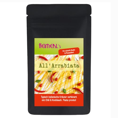 HEIMERLs Spaghettigewürz All Arrabiata, 80g | scharfes Nudelgewürz nach original italienischem Rezept von Heimerls Wild- und Heilpflanzen