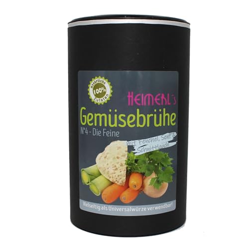 HEIMERLs Gemüsebrühe Nr.4 - Die Feine - in der 500g Dose - mit Fenchel und Senf von Heimerls