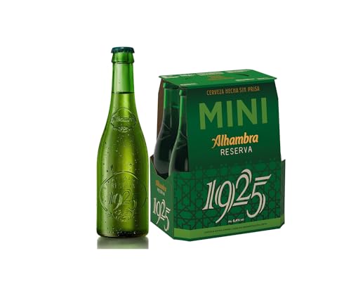 Alhambra Reserva 1925 Premium Extra Lager, 6.4% de Volumen de Alcohol (EINWEG 24x33cl) (Pack 24 Flaschen) Beer, Sor, Ol, Cerveza, Piwo, Olut, Biere, пиво, biere der welt, bier set von ALHAMBRA