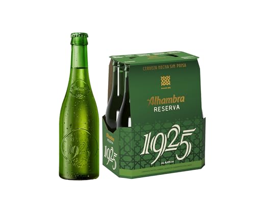 Alhambra Reserva 1925 Premium Extra Lager, 6.4% de Volumen de Alcohol (EINWEG 24x33cl) (Pack 24 Flaschen) Beer, Sor, Ol, Cerveza, Piwo, Olut, Biere, пиво, biere der welt, bier set von ALHAMBRA