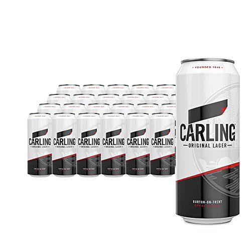 CARLING ORIGINAL LAGER Bier 4.0% Alkohol (Pack 24 Dosen x 500ml) biere der welt, Das britische Bier, DIE Biene Großbritanniens von Carling