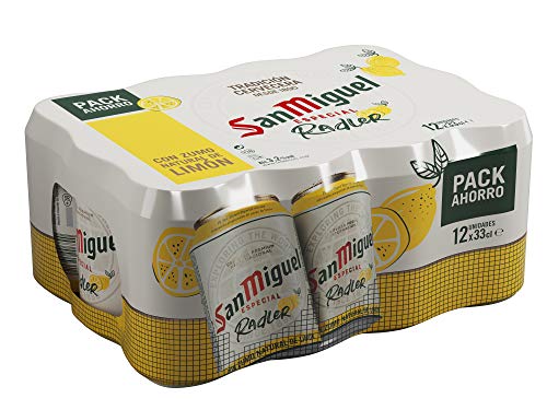 San Miguel Radler Bier und Zitronenwasser (Pack 36 Dosen x 33cl) bier geschenk, biere der welt, bier set, geschenk set, geschenke für männer, höhle der löwen produkte von San Miguel