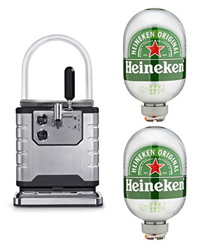 Heineken Bier Zapfanlage Starterpaket mit 2x Helles Bier, 8l Fass von Heineken