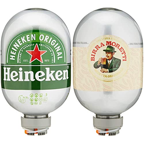 Heineken Helles Bier, 8 l Fass & Birra Moretti Helles Bier, 8 l Fass von Heineken
