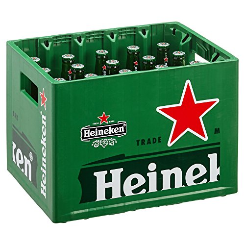 Heineken Pils Bier, Sortenreines Paket, (20 x 0,4 l Flaschen) - Flaschenbier im Kasten, 5% Alkoholgehalt, 100% natürliche Zutaten, erfrischend milder Geschmack von Heineken