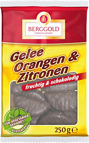 Berggold - Gelee Orangen & Zitronen Schokolade - 250g von Heinerle - Berggold Schokoladen GmbH