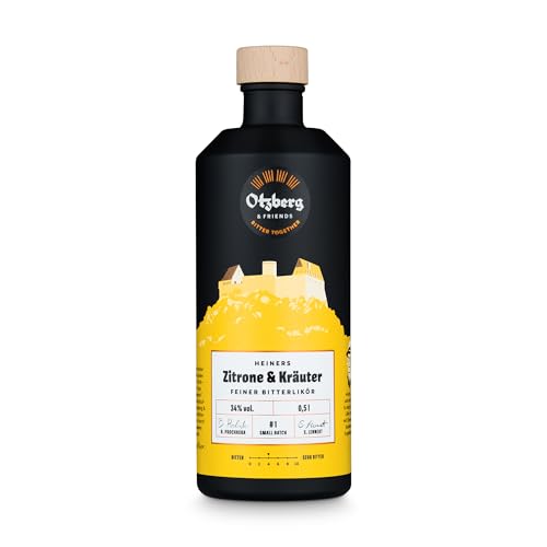 Heiners Zitrone & Kräuter Feiner Bitterlikör | Handgemacht im Odenwald | 34% vol | 0,5l | Handgemacht | Premium Kräuterbitter Heiners Zitrone & Kräuter Feiner Bitterlikör | Handgemacht im Odenwald | 34% vol | 0,5l | Handgemacht | Premium Kräuterbitter von Heiners Erben
