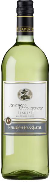 Heinrich Hansjakob Baden Rivaner & Grauburgunder Weißwein trocken von Heinrich Hansjakob