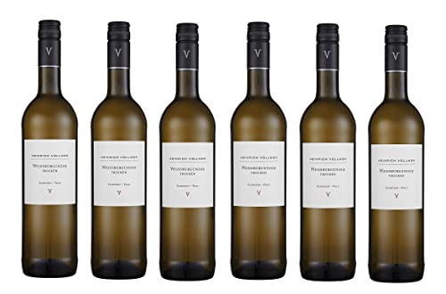 6x 0,75l - Heinrich Vollmer - Weißburgunder - Qualitätswein Pfalz - Deutschland - Weißwein trocken von Heinrich Vollmer