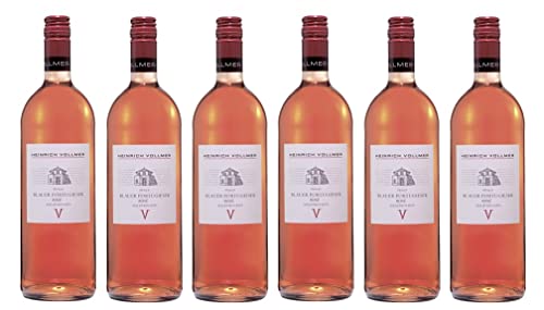 6x 1,0l - Heinrich Vollmer - Blauer Portugieser Rosé - halbtrocken - Qualitätswein Pfalz - Deutschland - Rosé-Wein halbtrocken von Heinrich Vollmer