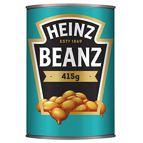 Heinz Beanz Baked Beans – Gebackene Bohnen in Tomatenoße – 6 x 415 ml von Heinz