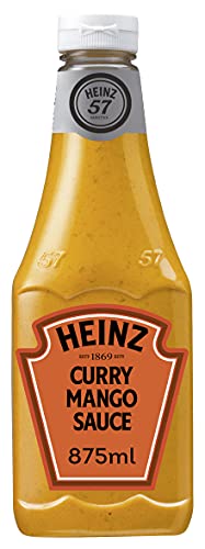 Heinz Curry Mango, Squeezeflasche, 2er Pack (2 x 875 ml) von HEINZ