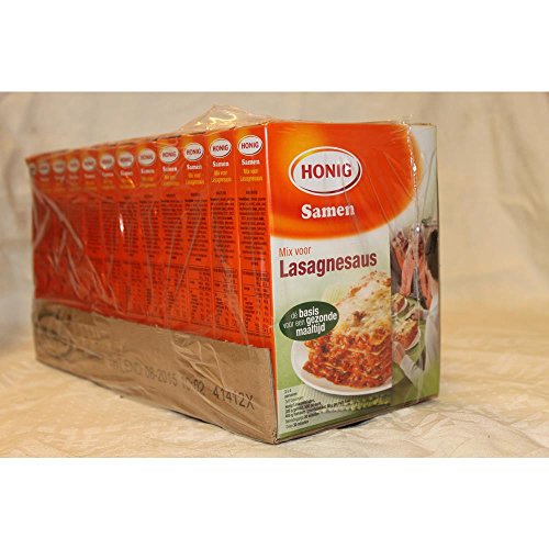 Honig Samen Mix vor Lasagnesaus 12 x 83g Packung (Gewürzmischung für Lasagne Sauce) von HEINZ