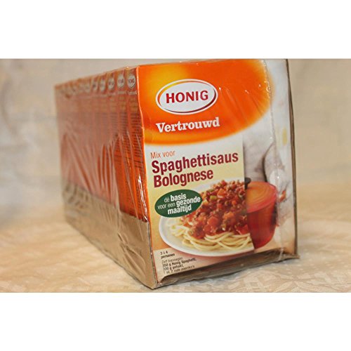 Honig Vertrouwd Mix voor Spaghettisaus Bolognese 12 x 70g Packung (Gewürzmischung für Spaghetti Bolognese) von HEINZ