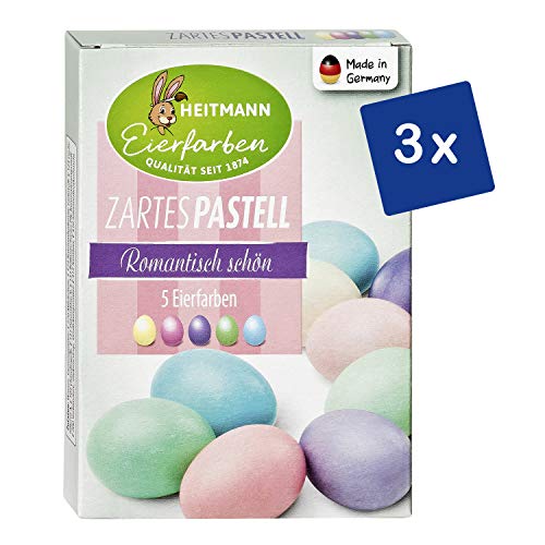 Heitmann Eierfarben Zartes Pastell - 3er Pack - 3 x 5 flüssige Kaltfarben - Ostern - Ostereier bemalen, Ostereierfarbe Heitmann Eierfarben Zartes Pastell - 3er Pack - 3 x 5 flüssige Kaltfarben - Ostern - Ostereier bemalen, Ostereierfarbe von Heitmann Eierfarben
