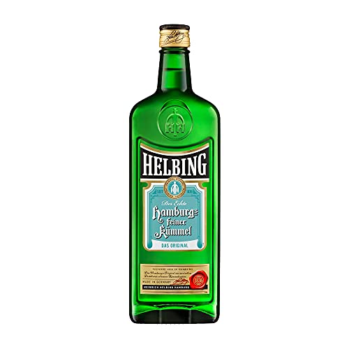 Helbing Kümmel - Hamburgs feiner Kümmel Schnaps seit 1836 - Trinkt man eiskalt, pur oder mit Tonic. (1 x 0,7 l) | 700 ml (1er Pack) von Helbing