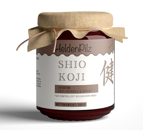 HeldenPilz® | BIO Shio Koji – Salzige Marinade | universelles kulinarisches Wundermittel | 100% Natürlich fermentiert, lebendig (unpasteurisiert), vegan, Nachhaltig und Plastikfrei (Glas) von HeldenPilz
