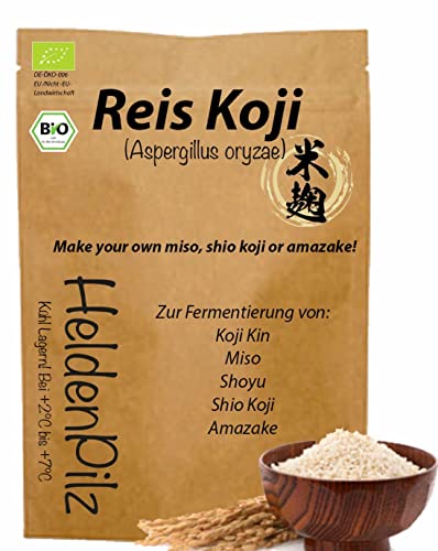 Koji Reis - Aspergillus Oryzae Kome Koji | Fermentierter Reis zur Herstellung von Amasake Miso, Sake, Shio Koji, Mirin (Koji getrocknet 200g) von HeldenPilz
