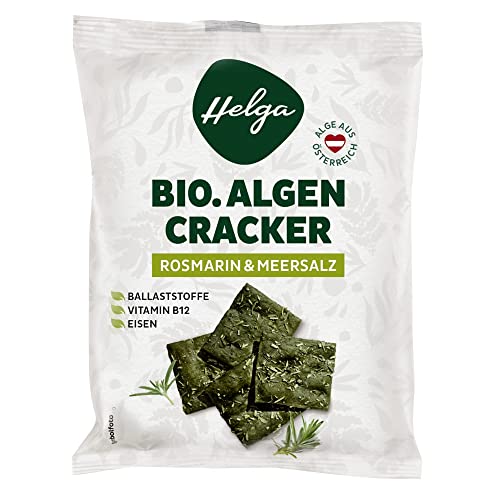 HELGA BIO Algencracker Rosmarin & Meersalz – 12 x 45g | Knuspriger Superfood Snack vegan ballaststoffreich mit Chlorella Vitamin B12 hochwertig nachhaltig pflanzlich aus Österreich HELGA BIO Algencracker Rosmarin & Meersalz – 12 x 45g | Knuspriger Superfood Snack vegan ballaststoffreich mit Chlorella Vitamin B12 hochwertig nachhaltig pflanzlich aus Österreich von Helga