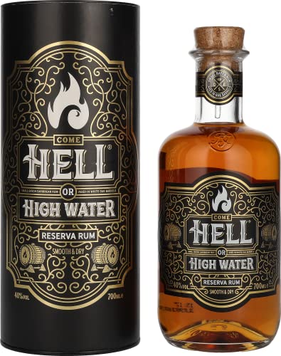 Hell or High Water Reserva Rum 40% Vol. 0,7l in Geschenkbox von Hell or High Water