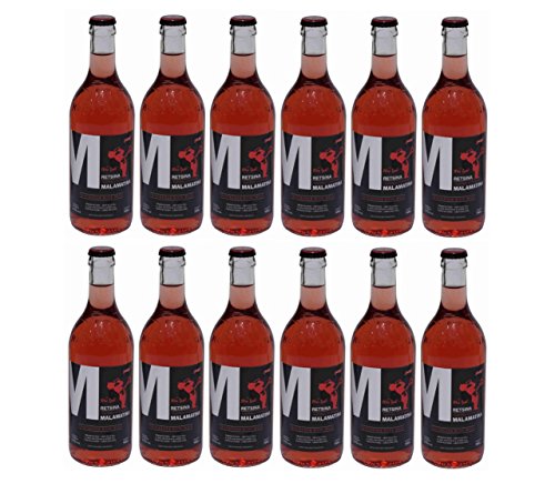 12x 500 ml Retsina Malamatina Rosé geharzter Rosewein aus Griechenland Spar Set 12 Flaschen Rose Wein + 2 Probiersachets a 10 ml Olivenöl von Kreta gratis von Hellenikos