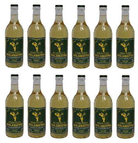 12x 500 ml Retsina Malamatina geharzter Weißwein aus Griechenland Spar Set 12 Flaschen Weiß Wein + 2 Probiersachets a 10 ml Olivenöl von Kreta gratis von Hellenikos