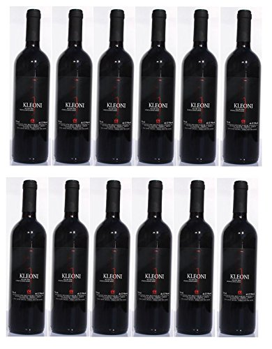 12x Kleoni Rotwein trocken Lafkiotis je 750ml + 2 Probier Sachets Olivenöl aus Kreta a 10 ml - griechischer roter Wein Rotwein Griechenland Wein Set von Hellenikos