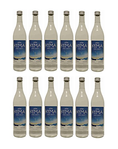 12x Ouzo Kyma 37,5% Vol. von Loukatos aus Patras Peleponnes Griechenland - feiner milder griechischer Trester Anis Schnaps Spar Set + 2 Probiersachets Frappe oder Olivenöl von Hellenikos