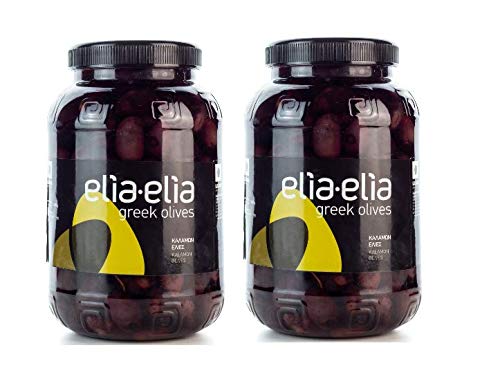 2x 1kg schwarze Oliven Kalamata Extra Large mit Kern - 2 Fässchen + 10ml Olivenöl zum Test im Set - Chalkidiki Griechenland 2x 1kg schwarze Oliven Kalamata Extra Large mit Kern - 2 Fässchen + 10ml Olivenöl zum Test im Set - Chalkidiki Griechenland von Hellenikos