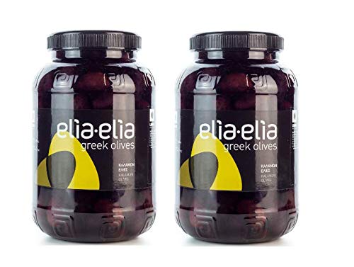 2x 1kg schwarze Oliven Kalamata Giants mit Kern - 2 Fässchen + 10ml Olivenöl zum Test im Set - Chalkidiki Griechenland 2x 1kg schwarze Oliven Kalamata Giants mit Kern - 2 Fässchen + 10ml Olivenöl zum Test im Set - Chalkidiki Griechenland von Hellenikos
