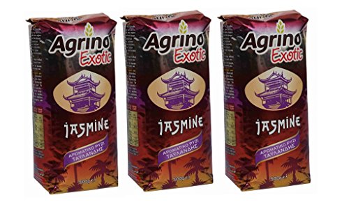 3x 500g Jasmin Reis von Agrino im Set - Duftreis thailändischer Jasminreis Yasmin Rice Thailand von Hellenikos