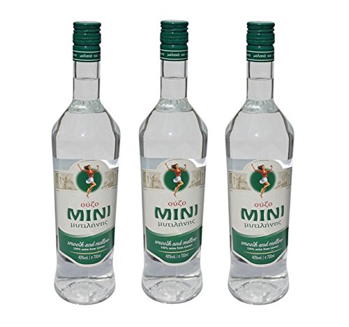 3x Ouzo Mini Mytilini 40% je 700ml aus Lesbos griechischer Traditions Trester - 3er Set + 10ml Olivenöl Sachet zum testen 3x Ouzo Mini Mytilini 40% je 700ml aus Lesbos griechischer Traditions Trester - 3er Set + 10ml Olivenöl Sachet zum testen von Hellenikos