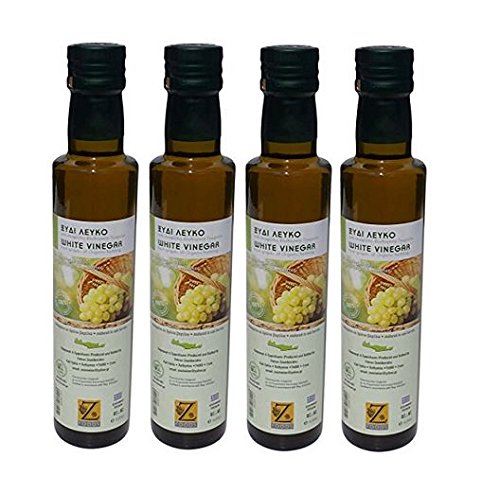 4x 250ml weißer Essig BIO aus Weintrauben 4 Flaschen im Set 1 Liter gesamt + 10ml Olivenöl aus Kreta - Weißwein Essig Weißweinessig Weinessig aus Griechenland 4x 250ml weißer Essig BIO aus Weintrauben 4 Flaschen im Set 1 Liter gesamt + 10ml Olivenöl aus Kreta - Weißwein Essig Weißweinessig Weinessig aus Griechenland von Hellenikos