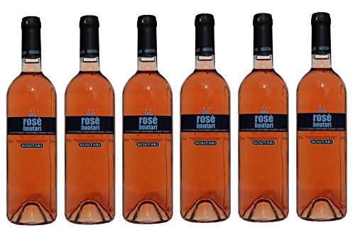 6er Spar Set Rosewein Boutari Sec 12% aus Griechenland Sommerwein 6x 750ml Flasche Rose griechischer Rosé Wein + 2 Probiersachets Olivenöl 10ml aus Kreta von Hellenikos