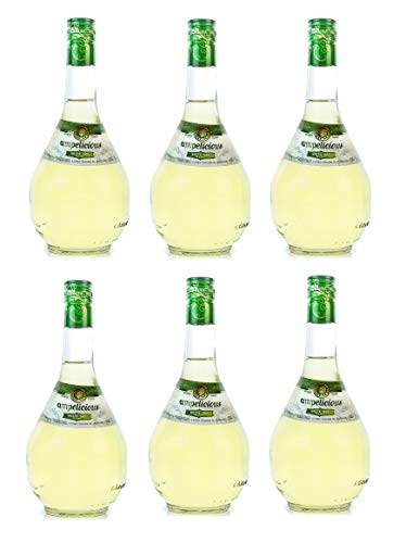 6x Ampelicious Weiß trocken je 500ml 11% griechischer Wein in kleinen Flaschen Weißwein dry + Probiersachet 10ml Olivenöl von Hellenikos