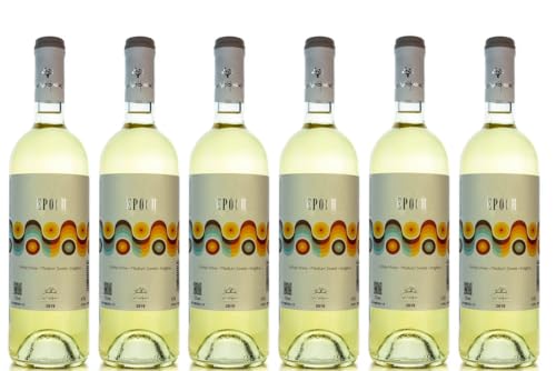 6x EPOCH Weißwein Imiglykos lieblich je 750ml von Douloufakis + 1 Probier Sachet Olivenöl aus Kreta a 10 ml - griechischer weißer Wein mittelsüß Griechenland Wein Set von Hellenikos