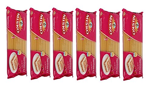 Griechische Macaroni 6x 500 g Packung (3kg) Makkaroni Pastizio Pastitsio Maccaroni Pasta Nudeln aus Griechenland im Spar Set + Probiersachet Olivenöl 10ml von Hellenikos