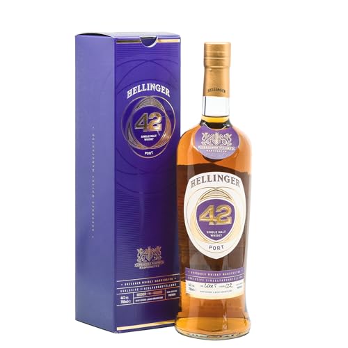 HELLINGER 42 Port - Sächsischer Single Malt Whisky - 46% Vol. Alkohol 700ml - Mit Noten von Honig, Karamell, Rotwein & Birnen – Dresdner Whisky Manufaktur – Reifung im Bourbonfass & im Portweinfass HELLINGER 42 Port - Sächsischer Single Malt Whisky - 46% Vol. Alkohol 700ml - Mit Noten von Honig, Karamell, Rotwein & Birnen – Dresdner Whisky Manufaktur – Reifung im Bourbonfass & im Portweinfass von Hellinger 42