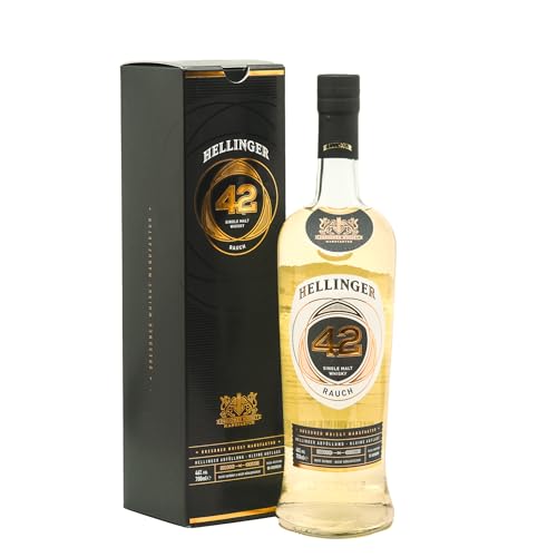 HELLINGER 42 Rauch - Sächsischer Single Malt Whisky - 46% Vol. Alkohol 700ml - Mit Noten von Orange, Apfel, Vanille & Honig – Dresdner Whisky Manufaktur – Räucherung über Torf, Reifung im Bourbonfass HELLINGER 42 Rauch - Sächsischer Single Malt Whisky - 46% Vol. Alkohol 700ml - Mit Noten von Orange, Apfel, Vanille & Honig – Dresdner Whisky Manufaktur – Räucherung über Torf, Reifung im Bourbonfass von Hellinger 42