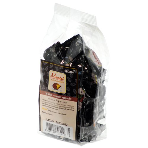 Hellma Cocoa Dusted Almonds 30 Individually Wrapped von Hellma