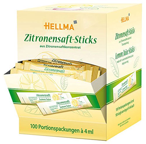 6x Hellma - Zitronensaft-Sticks, Display-Karton - 400ml von Hellma