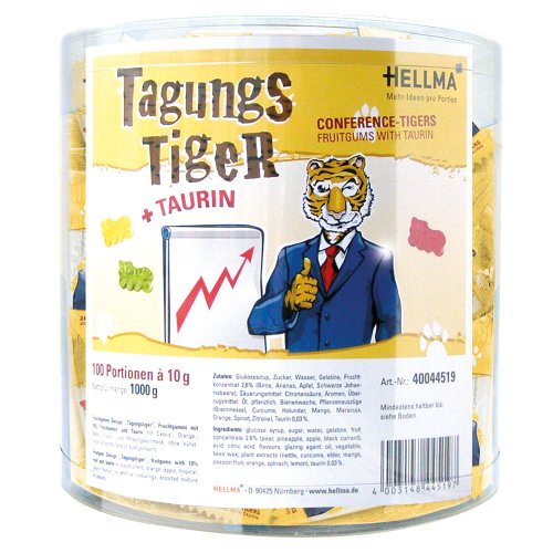 Hellma Fruchtgummi Tagungs Tiger/40044518 Inh.100 Tütchen von Hellma