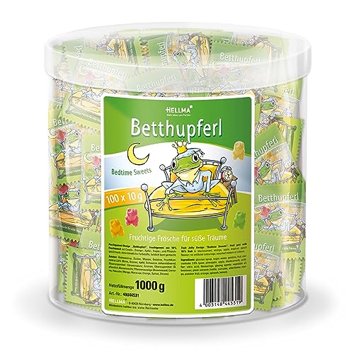 Hellma Fruchtgummi Betthupferl, Frucht Gummi, einzeln verpackt, 100 Stück von Hellma