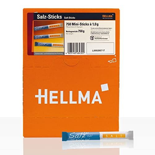 Hellma Salzsticks, Displaykarton, 750 Sticks à 1 g - 750St. - 2x Hellma Salzsticks, Displaykarton, 750 Sticks à 1 g - 750St. - 2x von Hellma